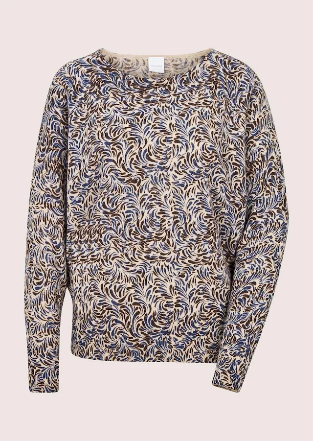 MADELEINE Longpullover »Pullover Bedruckter Kaschmirpullover«
