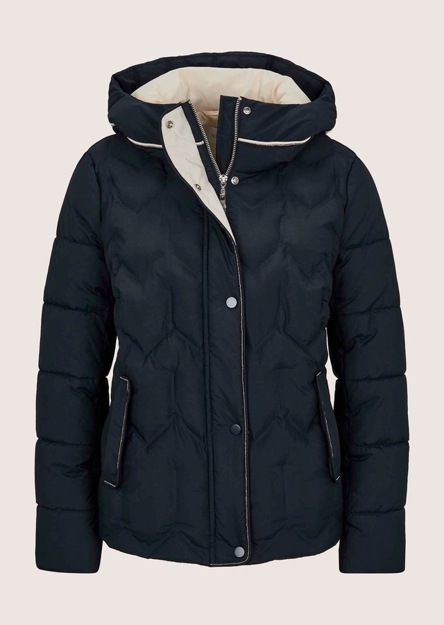 MADELEINE Steppjacke »Jacke Steppjacke mit Zierkette & Kapuze«