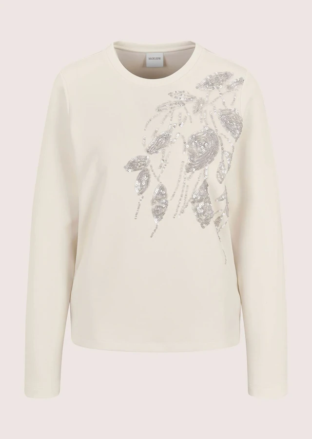 MADELEINE Langarmshirt »Shirt Sweatshirt mit Paillettenstickerei«