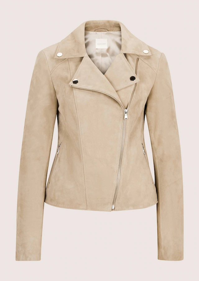 MADELEINE Lederjacke »Jacke Bikerjacke aus Ziegenveloursleder«