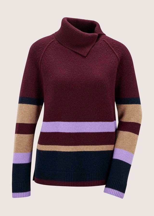 MADELEINE Longpullover »Pullover Asymmetrischer Rollkragenpullover«