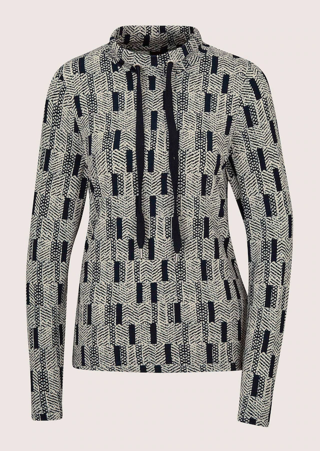 MADELEINE Langarmshirt »Shirt Sportives Grafikshirt mit Stehkragen«