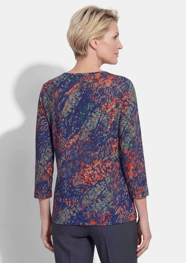 GOLDNER Print-Shirt »Kurzgröße Jerseyshirt in feinem Glanz« stretchbequmer Jersey