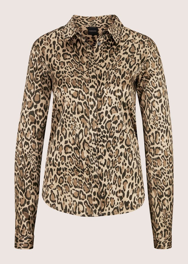 MADELEINE Hemdbluse »Bluse Hemdbluse mit Leo-Print«