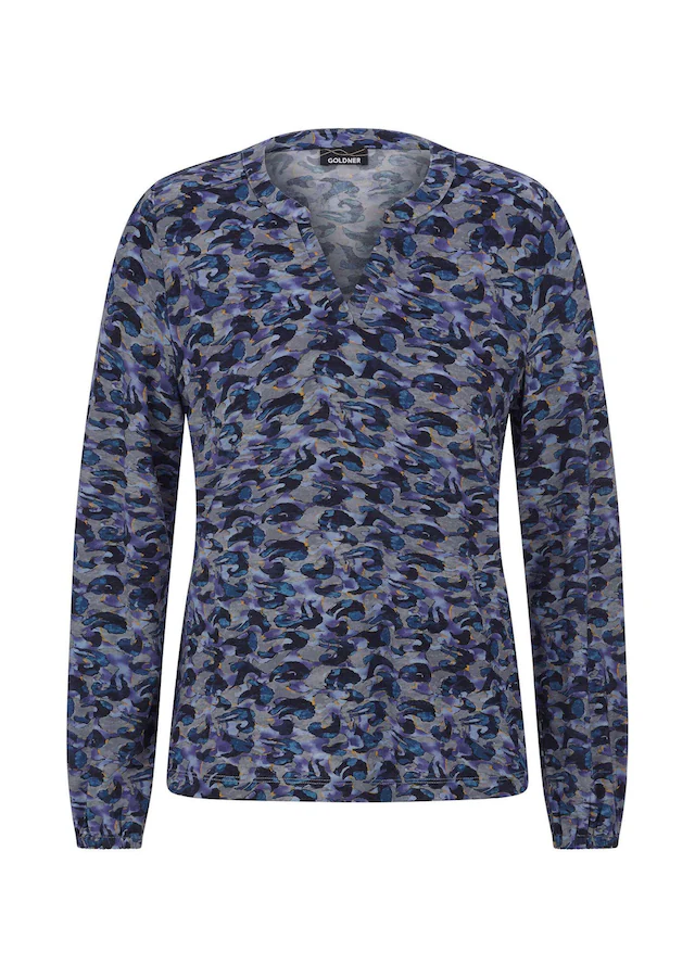 GOLDNER Schlupfbluse »Kurzgröße Schlupfbluse mit Langarm« stretchbequemner Jersey