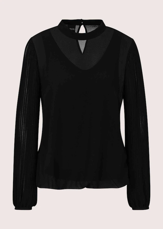MADELEINE Langarmbluse »Bluse Chiffonbluse mit Ballonärmeln«