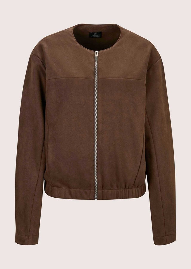 MADELEINE Kurzjacke »Jacke Blouson in Veloursoptik«