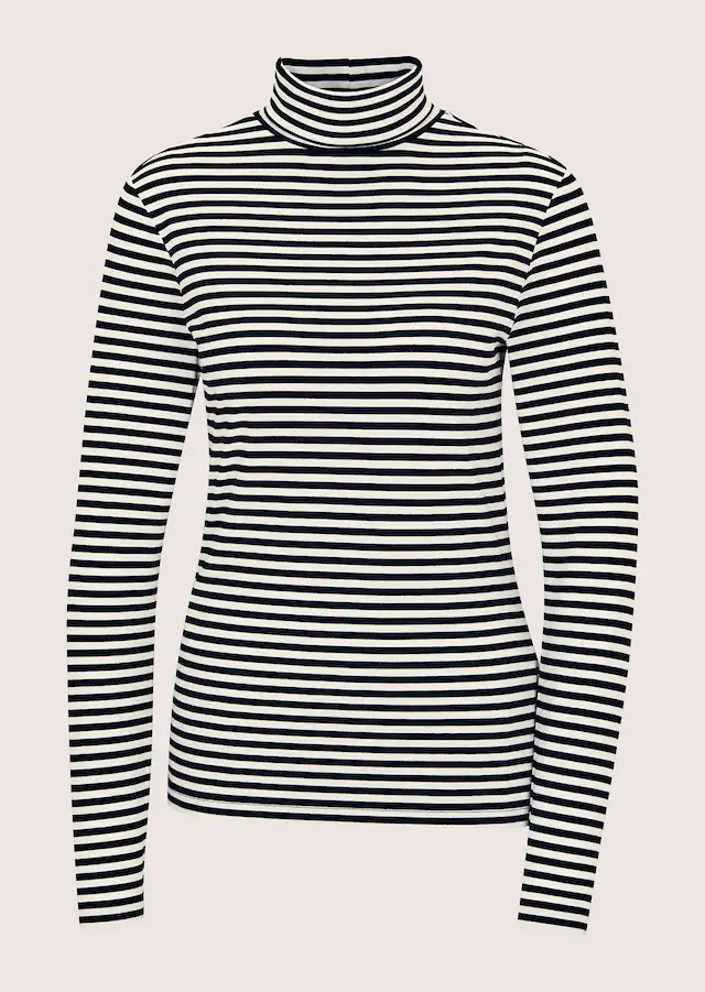MADELEINE Langarmshirt »Shirt Ringelshirt mit Rollkragen«