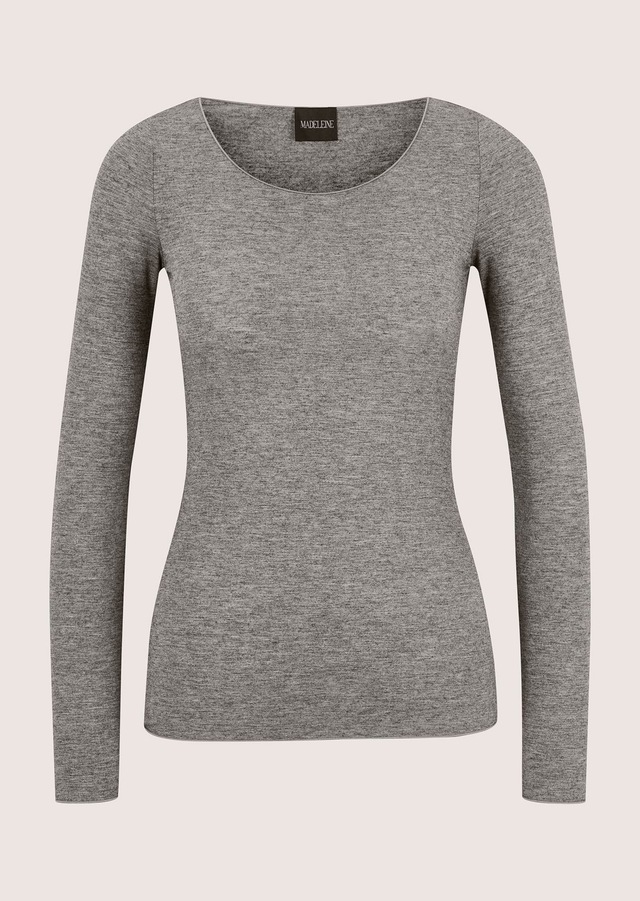 MADELEINE Langarmshirt »Shirt Langarmshirt mit Rundhals & Kaschmir«