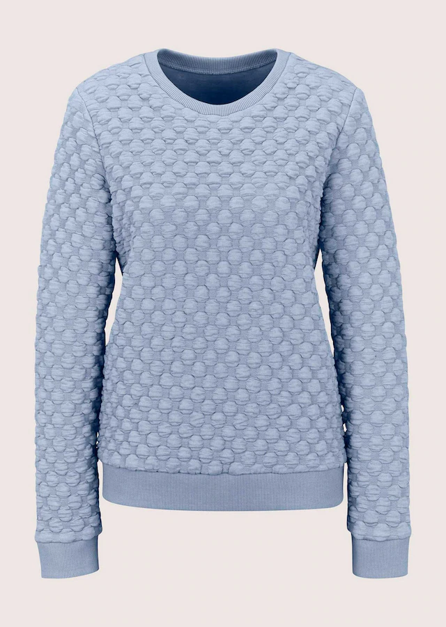 MADELEINE Langarmshirt »Shirt Sweatshirt mit Cloqué-Struktur«