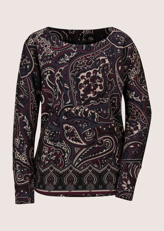 MADELEINE Langarmshirt »Shirt Sweatshirt mit Paisley-Druck«