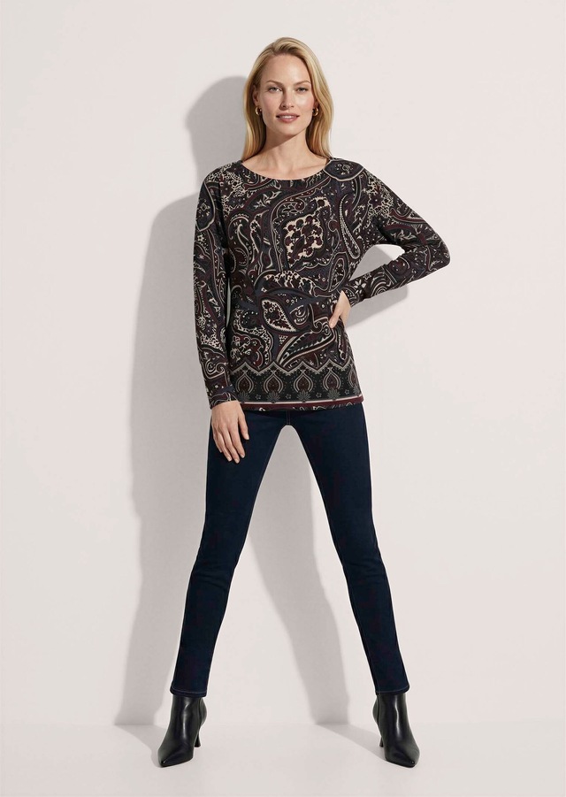 MADELEINE Langarmshirt »Shirt Sweatshirt mit Paisley-Druck«