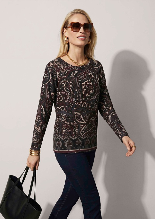 MADELEINE Langarmshirt »Shirt Sweatshirt mit Paisley-Druck«