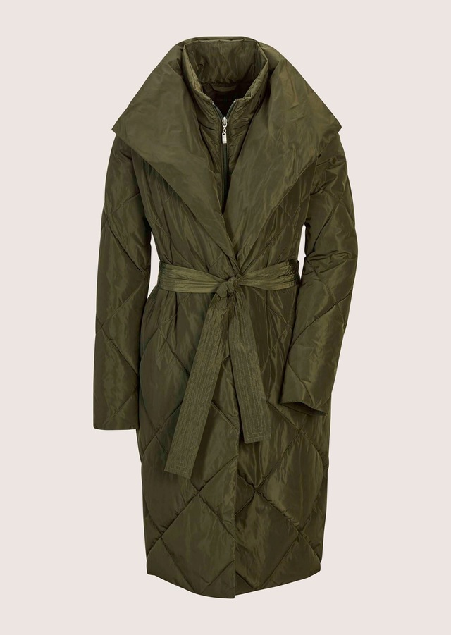 MADELEINE Steppjacke »Steppmantel Rauten-Steppmantel mit Bindegürtel«