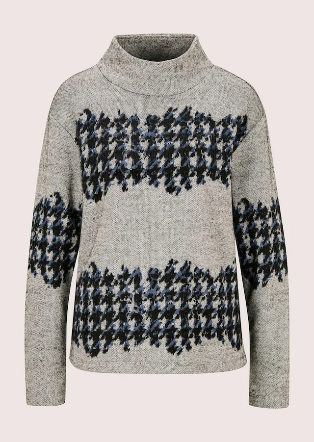 MADELEINE Langarmshirt »Shirt Jacquard-Sweatshirt mit Hahnentritt«