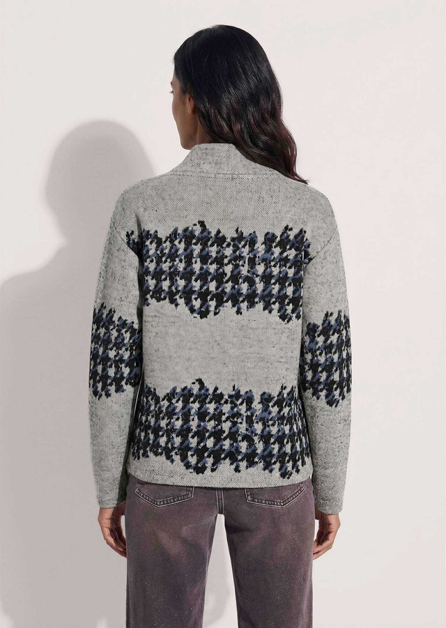 MADELEINE Langarmshirt »Shirt Jacquard-Sweatshirt mit Hahnentritt«