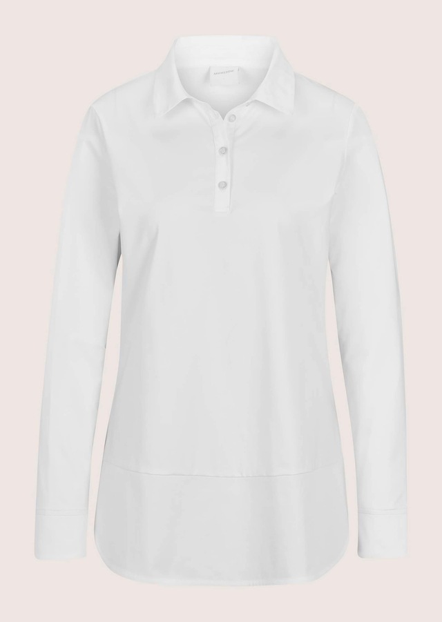MADELEINE Hemdbluse »Bluse Sportive Bluse im Materialmix«