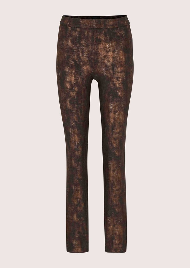 MADELEINE Jerseyhose »Hose Schmale Hose mit Animal-Print«