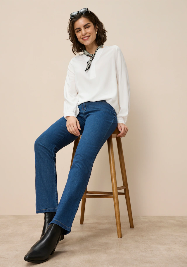 Arizona Gerade Jeans »Annett« bequeme Passform, 5-Pocket-Style, hohe Taille