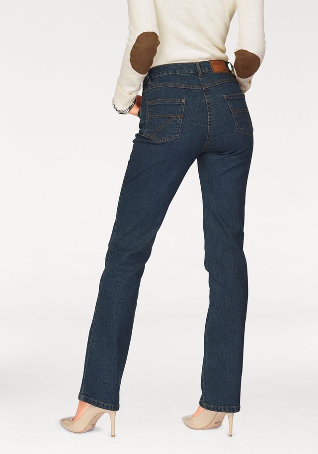 Arizona Gerade Jeans »Annett« bequeme Passform, 5-Pocket-Style, hohe Taille