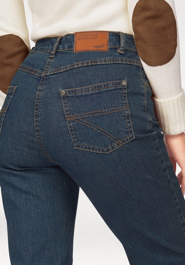 Arizona Gerade Jeans »Annett« bequeme Passform, 5-Pocket-Style, hohe Taille