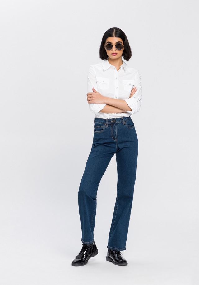 Arizona Gerade Jeans »Annett« bequeme Passform, 5-Pocket-Style, hohe Taille