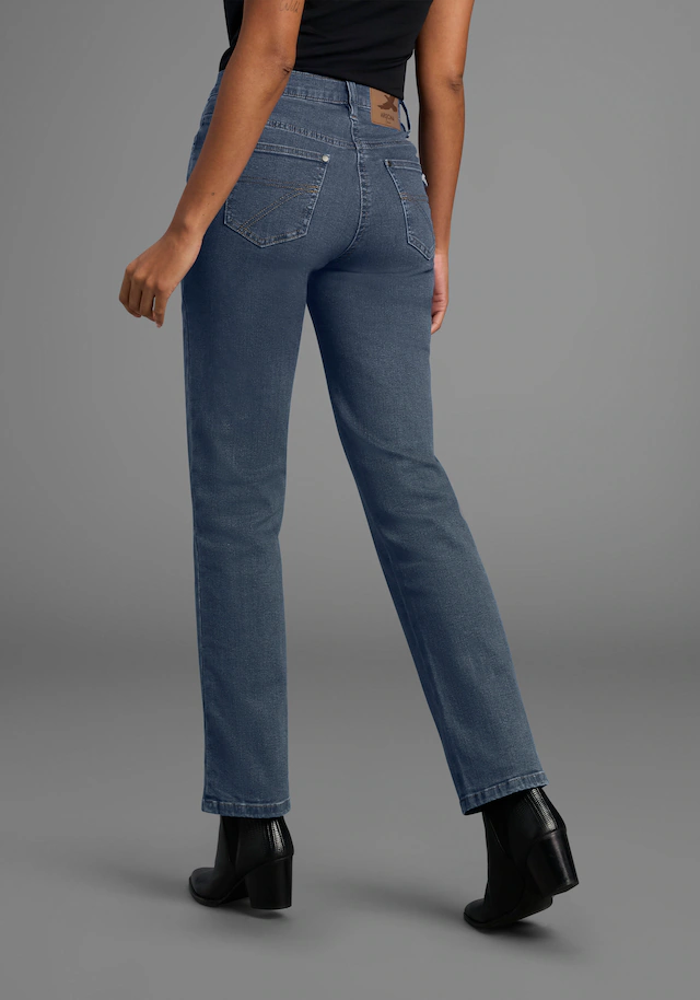 Arizona Gerade Jeans »Annett« bequeme Passform, 5-Pocket-Style, hohe Taille