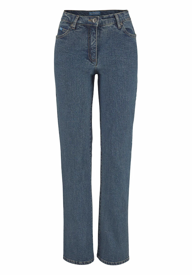 Arizona Gerade Jeans »Annett« bequeme Passform, 5-Pocket-Style, hohe Taille
