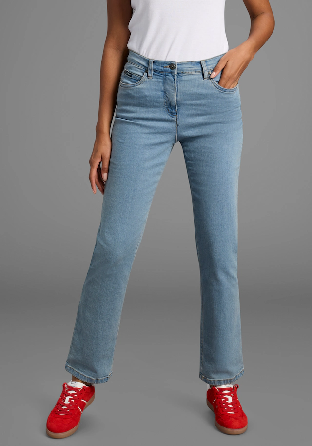 Arizona Gerade Jeans »Annett« bequeme Passform, 5-Pocket-Style, hohe Taille