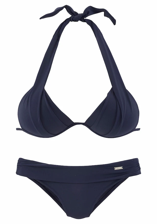 LASCANA Triangel-Bikini im Nacken zu binden, wattierte Cups, mit eingearbeiteten Kissen