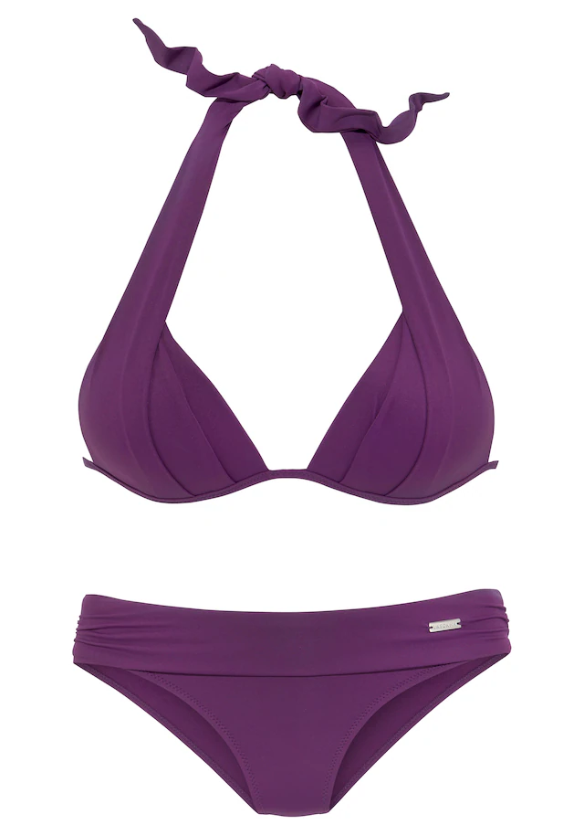 LASCANA Triangel-Bikini im Nacken zu binden, wattierte Cups, mit eingearbeiteten Kissen