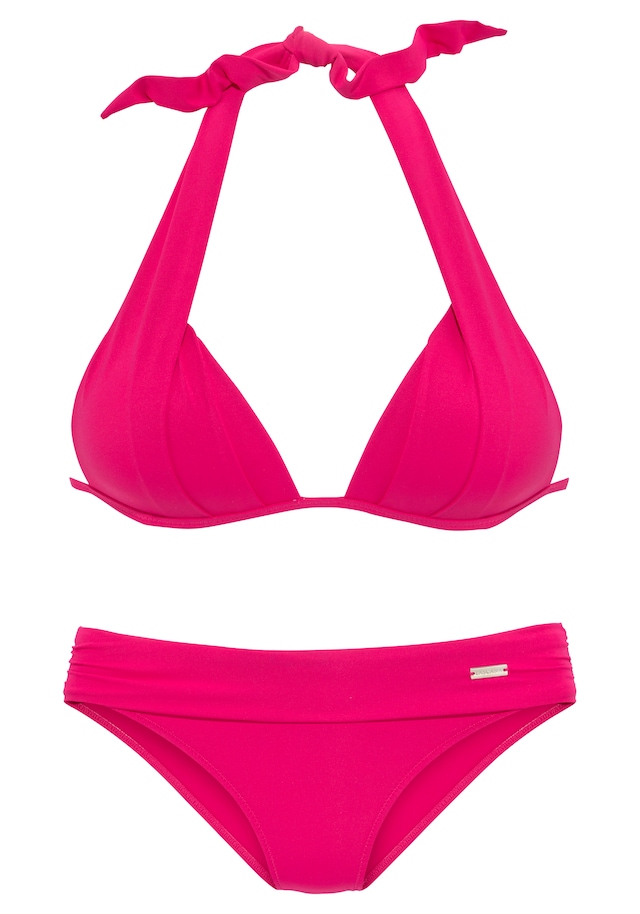 LASCANA Triangel-Bikini im Nacken zu binden, wattierte Cups, mit eingearbeiteten Kissen