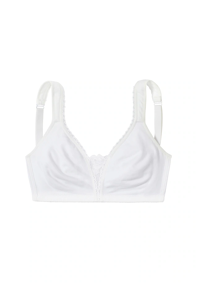petite fleur by Lascana Soft-BH Packung, ohne Bügel, Baumwolle mit Spitzen-Details, große Größen, bequemer BH