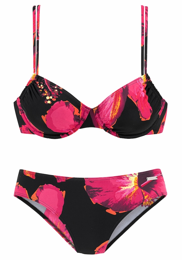 LASCANA Bügel-Bikini mit plakativem Blütenprint