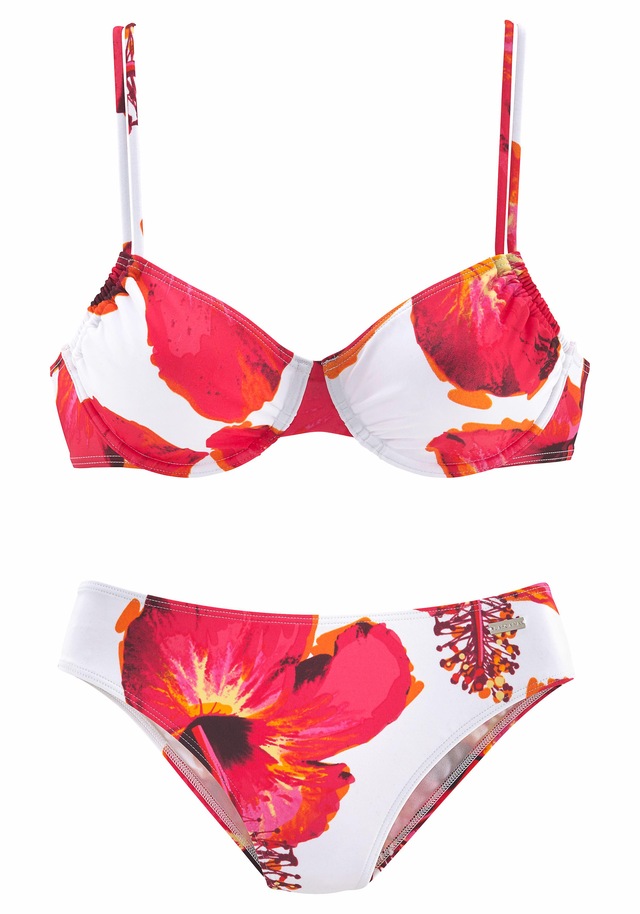 LASCANA Bügel-Bikini mit plakativem Blütenprint