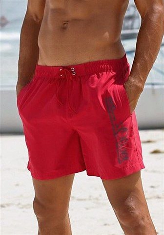 s.Oliver Badeshorts »Philip« mit Logo-Print im Used-Look
