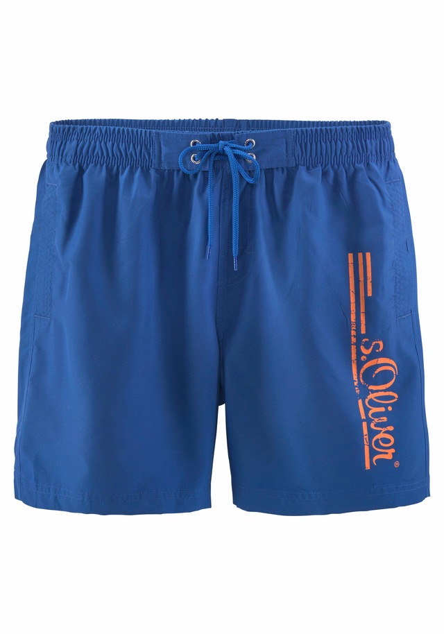 s.Oliver Badeshorts »Philip« mit Logo-Print im Used-Look
