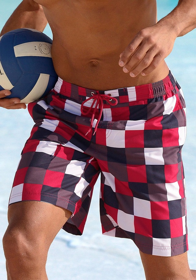 Buffalo Badeshorts im trendigen Karo-Design