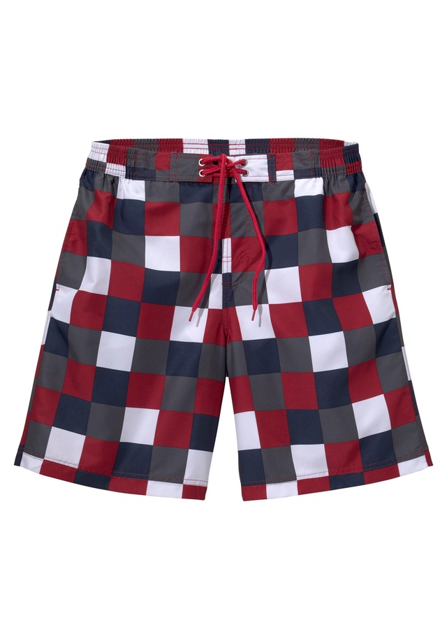 Buffalo Badeshorts im trendigen Karo-Design