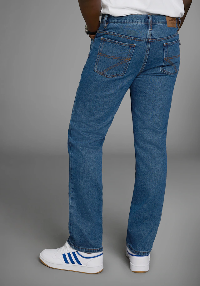Arizona Regular-fit-Jeans »James« regular fit, gerades Bein, Five-Pocket-Form, normale Leibhöhe