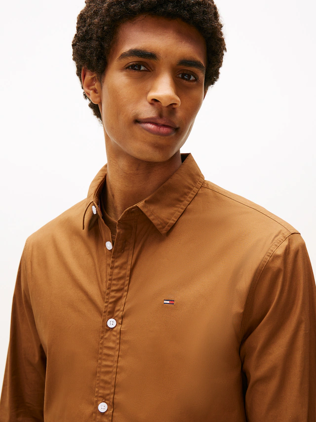 Tommy Jeans Langarmhemd »Sabim Stretch Shirt« Stretch Hemd, Premium, Slim Fit, mit Elasthan