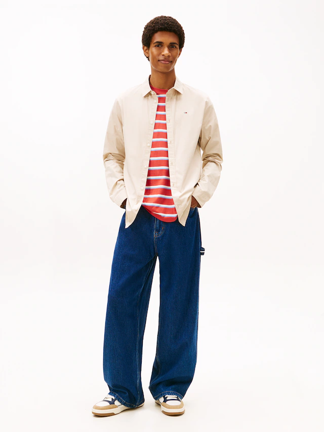 Tommy Jeans Langarmhemd »Sabim Stretch Shirt« Stretch Hemd, Premium, Slim Fit, mit Elasthan