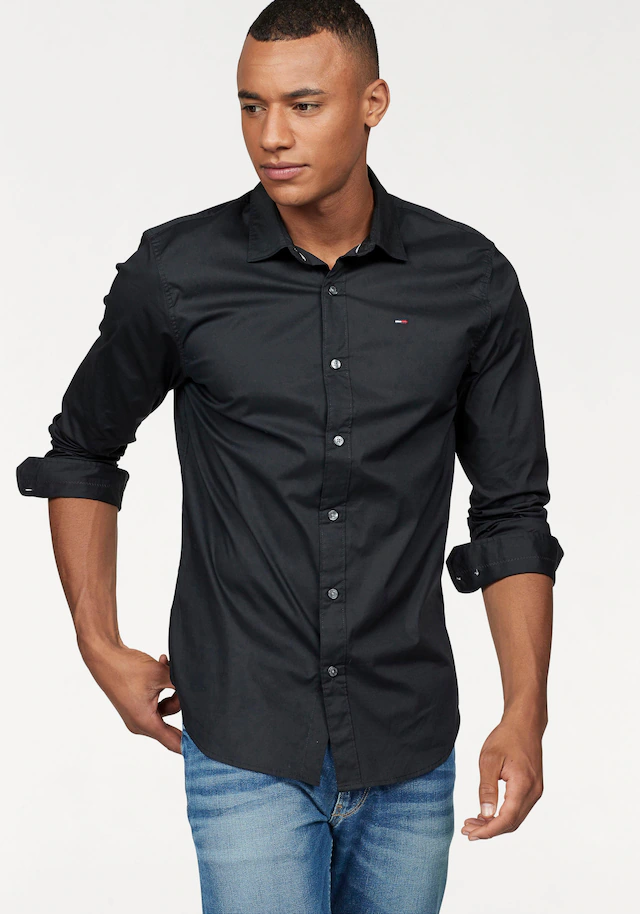 Tommy Jeans Langarmhemd »Sabim Stretch Shirt« Stretch Hemd, Premium, Slim Fit, mit Elasthan