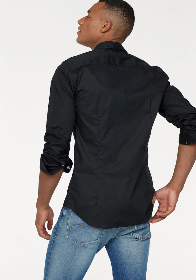Tommy Jeans Langarmhemd »Sabim Stretch Shirt« Stretch Hemd, Premium, Slim Fit, mit Elasthan