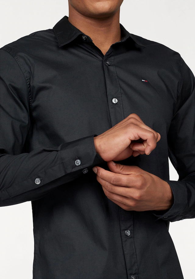 Tommy Jeans Langarmhemd »Sabim Stretch Shirt« Stretch Hemd, Premium, Slim Fit, mit Elasthan