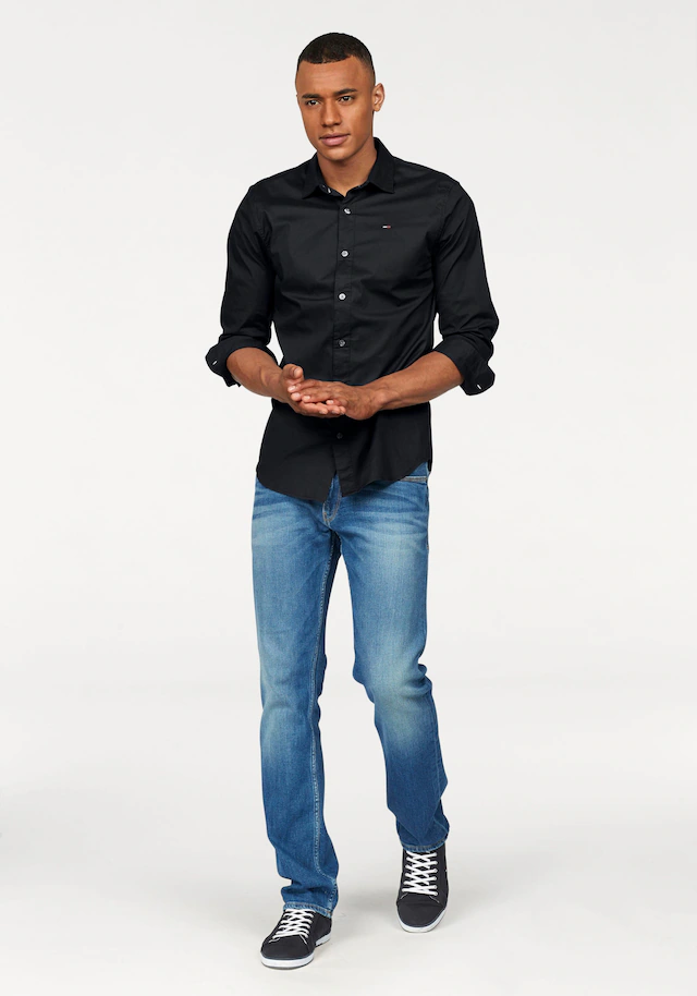 Tommy Jeans Langarmhemd »Sabim Stretch Shirt« Stretch Hemd, Premium, Slim Fit, mit Elasthan