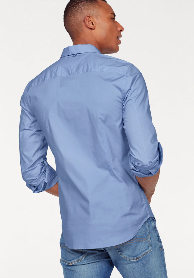 Tommy Jeans Langarmhemd »Sabim Stretch Shirt« Stretch Hemd, Premium, Slim Fit, mit Elasthan