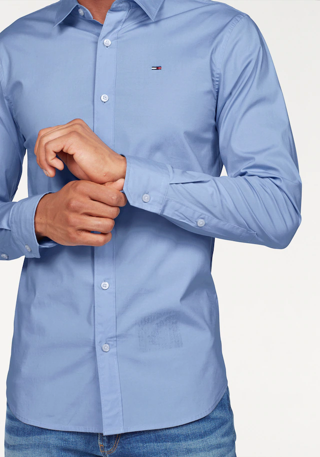 Tommy Jeans Langarmhemd »Sabim Stretch Shirt« Stretch Hemd, Premium, Slim Fit, mit Elasthan