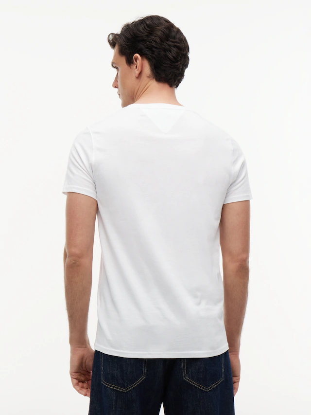 Tommy Jeans T-Shirt »TJM ORIGINAL JERSEY V NECK« mit V-Ausschnitt und dezenter Logo-Flag