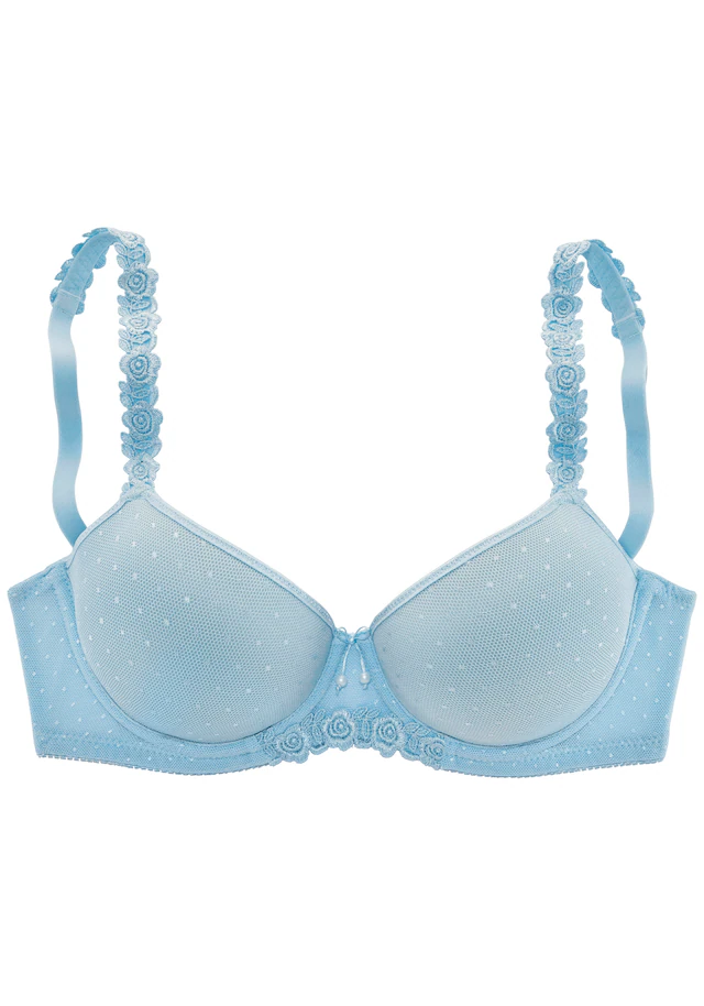 LASCANA Schalen-BH », Dirndl-BH, Bügel-BH« mit verzierten Trägern, Dessous